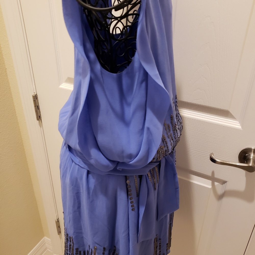NWOT Vince Camuto Periwinkle dress w/beaded detail - Picture 7 of 8